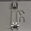 Chain Link Fence Double Gate Latch for 2" Gate Frame Chain Link Fence Gate Latch Residential Strong Arm Double Gate Latch for Metal Gate