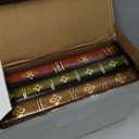 Crafted Classical Retro Wooden Antique Book Tissue Box Cover Rectangular Tissue Holder Dispenser Paper Cover Case Napkin Holder Home Decor for Bathroom Living Room Office car Kitchen (Dark Green)