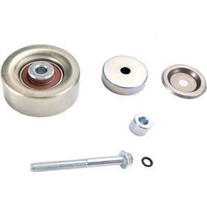 36110 Idler Pulley with Bolt, Dust Shield, and Spacer Compatible with Buick Cadillac Chevrolet GMC Pontiac SAAB Saturn