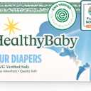 Our Diapers | EWG Verified Safe & Plant-Based Diapers | Leak Protection | Soft Organic Cotton Shell | Chlorine-Free Diaper for Sensitive Skin | Size 1 (7-14lbs) 70 Count