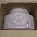 PULOTE 100PCS Pink Plastic Plates - Heavy Duty Pink and Gold Disposable Plates for Party, Wedding & Mothers Day, Include 50 Dinner Plates and 50 Dessert Plates