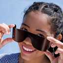 Rollens Roll Up Wrap-Around Sunglasses w/100% UV Protection, Disposable - 16 Count