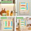 MSJGA Magnetic Food Bag Storage Organizer for Drawer or Refrigerator, Compatible with Gallon,Quart, Sandwich, Snack & Variety Size Bags