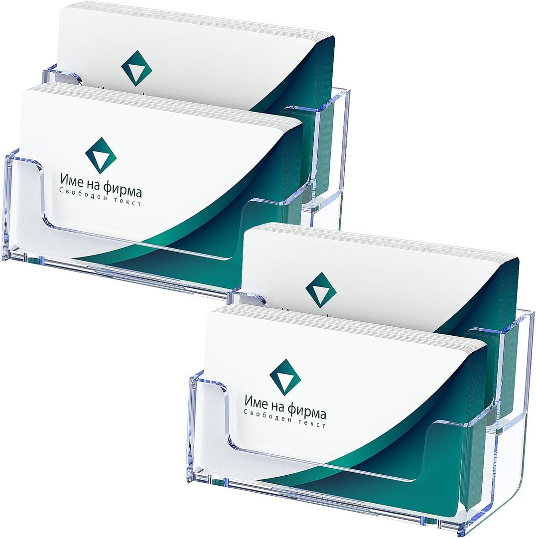 Acrylic Business Card Holder for Desk