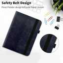 Case for Samsung Galaxy Tab A9 Plus 11" 2023 (SM-X210/X216/X218),360 Degree Rotating PU Leather Folio Protective Case with Auto Sleep/Wake,Card Holder&Shoulder Strap for Woman Man,Black