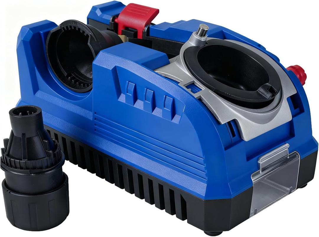 Drill Bit Sharpener for All Bits 3/32-3/4", High-Speed Portable Power Drill Bit Sharpeners, Adjustable 115°-140° Angles Drill Sharpener, Sharpens HSS, Carbide Steel, Masonry, Cobalt, Tin-Coated Bits