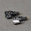 uxcell 2PCS LXW3-N 1NO 1NC Spring Plunger Roller Micro Limit Switches Black