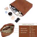 Woven Suede Shoulder Bag for Women,Suede Handbag Hobo Fashion Tote Bag Satchel for Work Weekend Travel Purse 2025