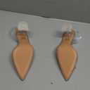 wetkiss Silver Heels for Bride - Sparkly Wedding Heels with Rhinestones, Strappy Closed Toe Pumps for Women, Formal Shoes, 9