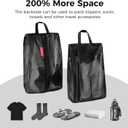 pack all Shoe Bag for Travel, Water-Resistant Shoe Pouch for Gym, Odor-Resistant Soccer Cleats Bag for Sport (Dual Pocket Version)