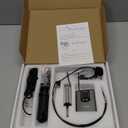 HOTEC UHF Wireless Headset Microphone/Lavalier Lapel Mic with Bodypack Transmitter and Mini Rechargeable Receiver 1/4" Output for Vlogging or Speech