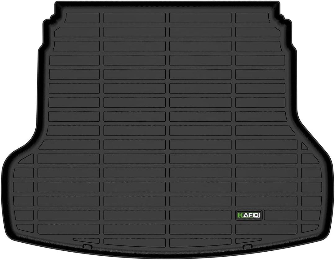 HAFIDI Cargo Liner Fit for 2019-2024 Kia ForteSEXFELXLXSGTGT-LineAll Weather TPE Automotive Trunk Mat Custom Accessories - Black