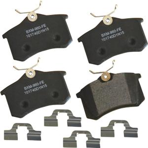 Bendix Premium SBM1017 Rear Brake Pads for Audi A1,A3,Quattro,A4,A6,A8 Allroad S3,S4,S6,S8,TT,Peugeot 207,208,GT,307,405,Clio,Euro Fluence,Megane,Scenic,II,Seat Arona,Cordoba,Exeo,Ibiza,Leon,Nuevo