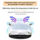 AiWi Space Waterproof & All-Season Half Car Cover, Full Coverage Protection for Windshields & Windows, Car Cover for Snow,Ice,Rain,Shading, (XL Size) for Compact SUV/Pickup(P-cab).