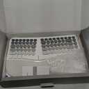 Ergonomic Wireless Keyboard and Mouse Set Creamy Wireless Keyboard Silent Mice Set with Wrist Rest for Computer, Laptop, PC, Mac, Windows (Gray White)