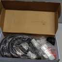 Fuel Transfer Pump (3.2GPM) with Hand Nozzle for Quick Stop Flow Control, 51" Hose Automatic Gas Pump with 4 Gas Can Fittings, USB and Battery Powered Portable Siphon Pump for Oil, Gasoline, Diesel