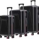 Spyder Traverse 3 Piece Luggage Set, 360 Spinner Wheels, TSA Approved Lock, (20 Inch Carry On, 25 Inch Medium, 29 Inch Large), Charcoal
