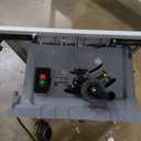 Table Saw 10 Inch, Portable Benchtop Table Saw, Stand & Push Stick, 5000RPM, Adjustable Blade Height, with Port for Connecting Dust Collector, 90Cross Cut & 0-45Bevel Cut