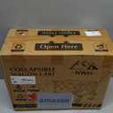 NWH Collapsible Wagon, 180L & 360lbs Folding Wagons Carts with Wheels Foldable, Heavy Duty Utility Cart with All-Terrain Wheels for Beach Outdoor Grocery Camping Garden