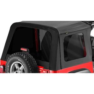Bestop Window Set - Jeep '76-86 CJ7 / '87-95 Wrangler YJ (Sunrider, Black Denim)