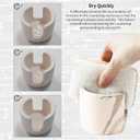 2 x Diatomite Sponge Holder for Kitchen Sink - Kitchen Sink Sponge Holder That Absorbs Moisture Quickly, Diatomite Stone Sink Tray, Absorbent Sink Stone Drying Sponge Rack (Beige)