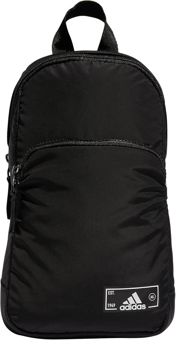 adidas Essentials Crossbody  Athletic Sling Bag with Phone Pocket (Black/2.0)