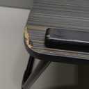 CloudTrip Plus XL Adjustable Laptop Desk with Light, USB Port, iPad Holder, Drawer Storage - Larger 23.6IN Adjustable Lap Desk for Bed, Home Office, Breakfast Tray, Fordable Legs Desk (Black)