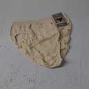 Bali Women's Seamless Underwear, Hi-Cut Panties, Comfort Revolution Microfiber Brief Underwear for Women (6/7, Light Beige)