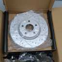 Front Brake Kit Compatible with Select Ford and Volvo Models - Escape 2013-2019, C30, C70, S40, V50|Anti-Rust Geomet Coated Brake Rotors Brake Pads| 11.8in|D1044-7947 & 34364 |Front Rotors