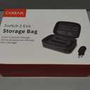 CoBak All-in-One Carrying Case for Nintendo Switch 2 (2025), with 18 Game Card Slots, Pro Controller Holder, Dock & Adapter Storage, Accessory Compartment, Portable Travel Bag, Black