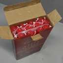 Red Taper Candles 24 Pack, 10 Inch Unscented Holiday Dinner Candles for Valentine's Day Table Decor, Wedding Centerpieces, Long-Lasting 7-8 Hour Burn Time, Premium Wax