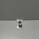 Cute Bling Bear Rear View Mirror Hanging Accessories Sparkle Hanging Ornaments Diamond Bear Charms for Car Mirror (Black)