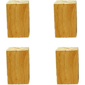 Solid Wood Furniture Legs TV Desk Table Leg Table Foot Cabinet Feet Footstools,Set for 4,for Cabinets Couch Nightstand Stools,with Screws,5cm 8cm 10cm 12cm (2in(5cm),Wood Color) (Wood Color 4.7in(12c