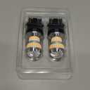 AUXITO LED Turn Signal Bulb 3157 LED Bulbs Amber Yellow 400% Brighter 3156 3457A 4057 4157 LED Bulb for Front Rear Turn Signal Light Blinker DRL Marker Parking Lights, Pack of 2