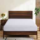 Queen Size 100% Egyptian Cotton Fitted Sheets 600 Thread Count 16" Deep Pocket, Ultra-Soft Hotel Luxury, Durable, Breathable and Comfy Bottom Sheet (1 Pack Queen Fitted Sheet, White)