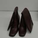 MIRAAZZURRA Women Brown Knee High Boots Chunky Heel Square Toe for Party Date Long Boots Size 10