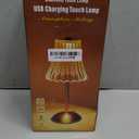 Cordless Table Lamps for Home,Table,Dining Room, Gold Rechargeable Lamps, USB Charge 12'' Tall LED Brass Portable Outdoor Indoor Table Lamp with Built-in Dimmer