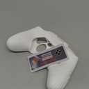 PlayVital Samurai Edition Ergonomic Silicone Skin Protective Case for Nintendo Switch Pro Controller, Soft Anti-slip Controller Grip Protector for Nintendo Switch Pro with Thumb Grip Caps - White