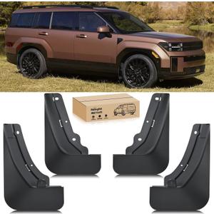Nilight Mud Flaps for Hyundai Santa Fe 2024 2025 2026, No Drilling Precision Fit Exterior Accessories Heavy-Duty Splash Guards Protection, Front & Rear Set