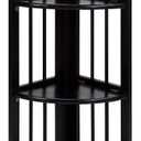 Casual Home 4 tier Corner Folding Bookcase, Black