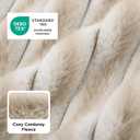 Bedsure ComfyFleece Cute Dog Bed for Small Medium Dogs - Washable Furry Puppy Beds, Rectangle Orthopedic Corduroy Fleece Pet Beds with Removable Zipper Cover, 25x21x7inches, Amphora