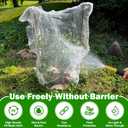 2 PCS Large Fruits Tree Netting Cover for Garden 2.6 x 3.3 ft Garden Insect Bird Barrier Plant Netting for Tomato Blueberry Bush Netting Covers Deer Cicada Netting Cover Bag with Drawstring