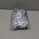 BERLOOK Women's Retro Floral Drawstring Ruched One-Piece Swimsuit Monokini Blue M