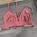 MIXTUNE Bikini Top, Smooth Pink, Size Small