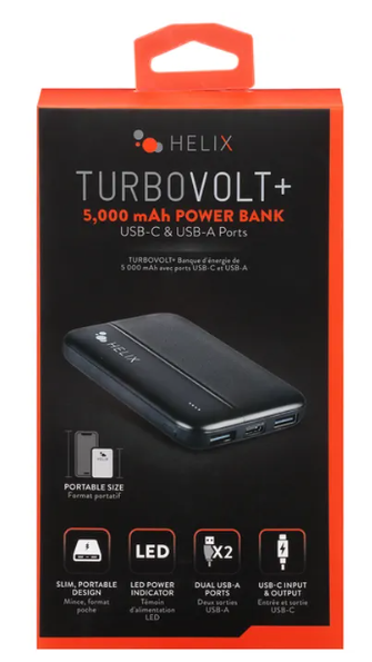 HELIX Turbo volt+ 5000 mAg Pover Bank