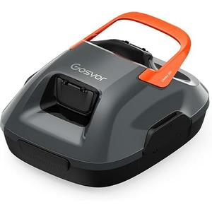 Gosvor Cordless Robotic Pool Cleaner, Pool Vacuum for Above Ground Pool Lasts 90 Min, Portable, Self-Parking, Ideal for Flat Pools up to 860 sq.ft