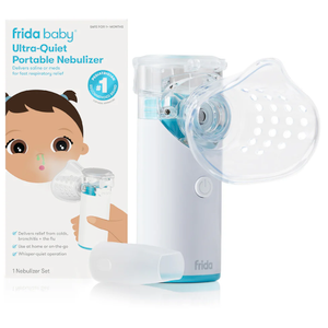 Frida Baby Nebulizer for Babies, Portable Nebulizer for Kids, Babies, Infants & Adults, UltraQuiet Handheld Nebulizer with Mask + Diffuser, Congestion + Flu Relief