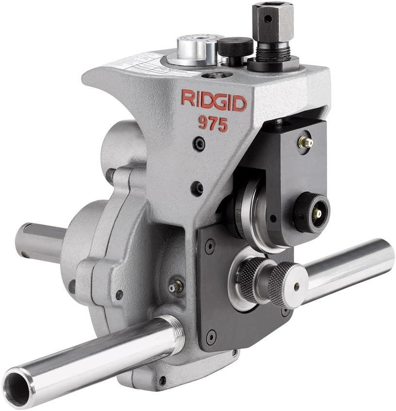 RIDGID 25638 Model 975 2-in-1 Portable Combo Roll Grooving Machine for Manual Use or Power Drive Mount, with 1/2" to 6" Pipe Capacity