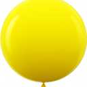 Bezente Yellow Giant Balloons 36 Inch - 8 Pack Jumbo Yellow Balloons Large Round Yellow Latex Balloons for Baby Shower Birthday Sunflower Theme Party Decorations