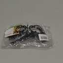 FunMular Couple Masquerade Mask with Stick Metal Masks Halloween Venetian Costume Mardi Gras Mask for Women & Men (Black)